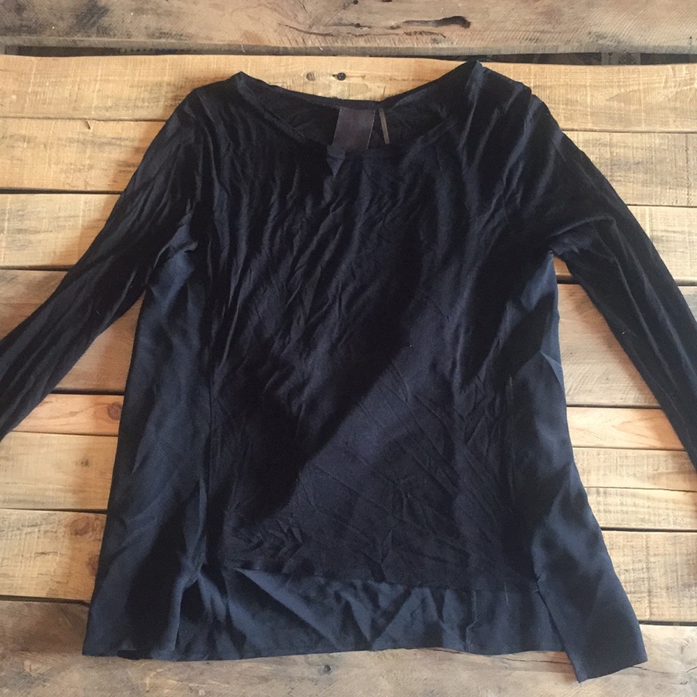 Black long sleeve top